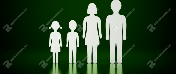 Die kleine Familie grün